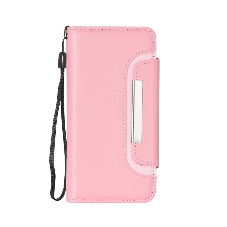 For  iPhone 8 & 7  Detachable Plain Weave Texture Horizontal Flip PU Leather Case with Card Slots & Wallet & Photo Frame