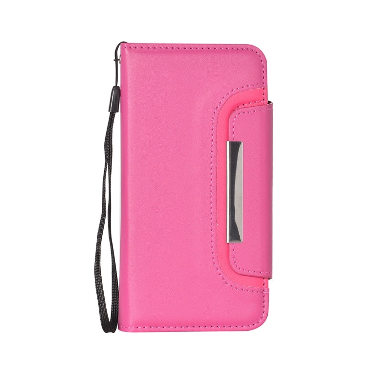 For  iPhone 8 & 7  Detachable Plain Weave Texture Horizontal Flip PU Leather Case with Card Slots & Wallet & Photo Frame