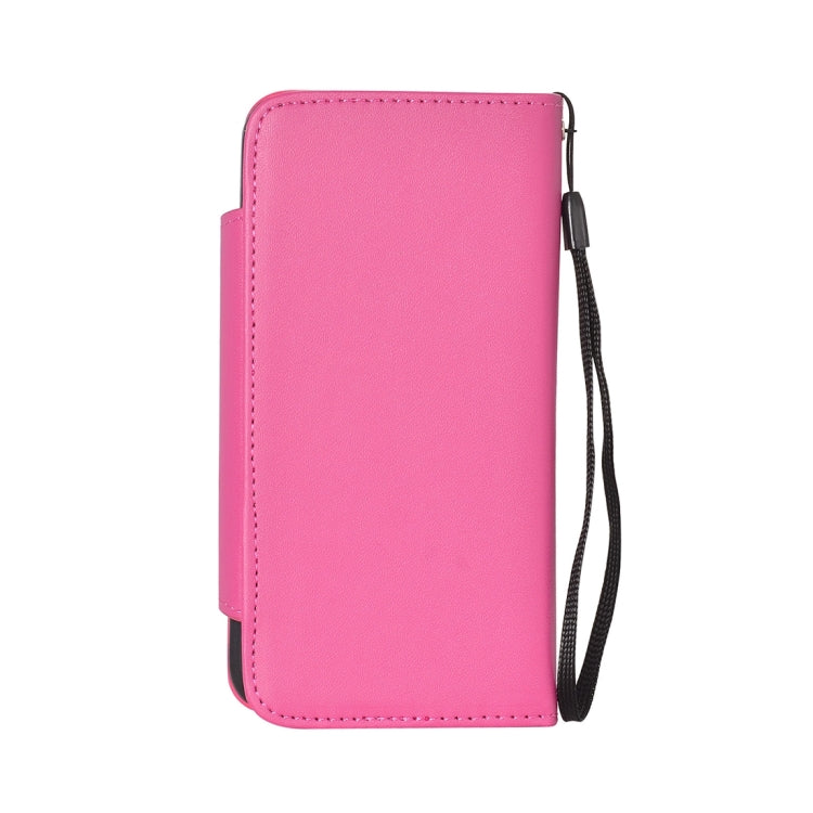 For  iPhone 8 & 7  Detachable Plain Weave Texture Horizontal Flip PU Leather Case with Card Slots & Wallet & Photo Frame