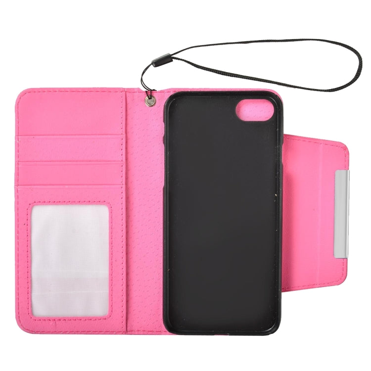For  iPhone 8 & 7  Detachable Plain Weave Texture Horizontal Flip PU Leather Case with Card Slots & Wallet & Photo Frame