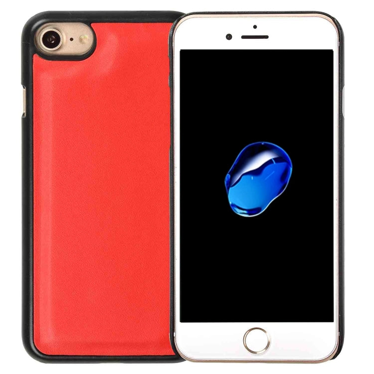 For  iPhone 8 & 7  Detachable Plain Weave Texture Horizontal Flip PU Leather Case with Card Slots & Wallet & Photo Frame