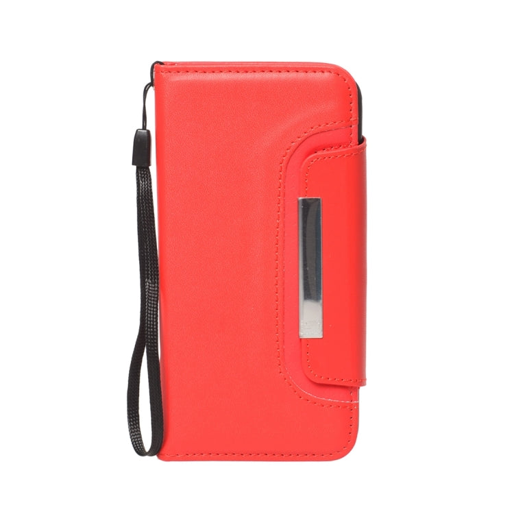 For  iPhone 8 & 7  Detachable Plain Weave Texture Horizontal Flip PU Leather Case with Card Slots & Wallet & Photo Frame