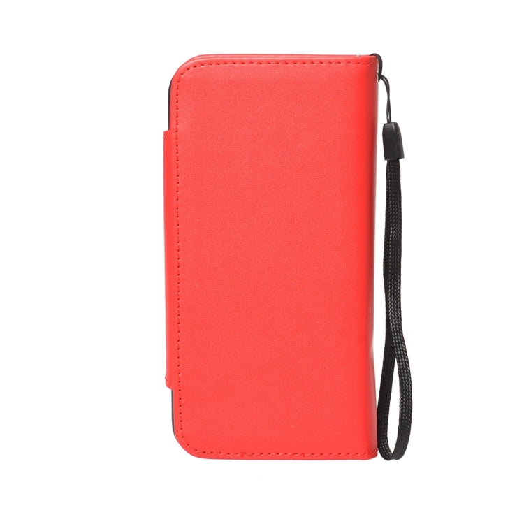 For  iPhone 8 & 7  Detachable Plain Weave Texture Horizontal Flip PU Leather Case with Card Slots & Wallet & Photo Frame