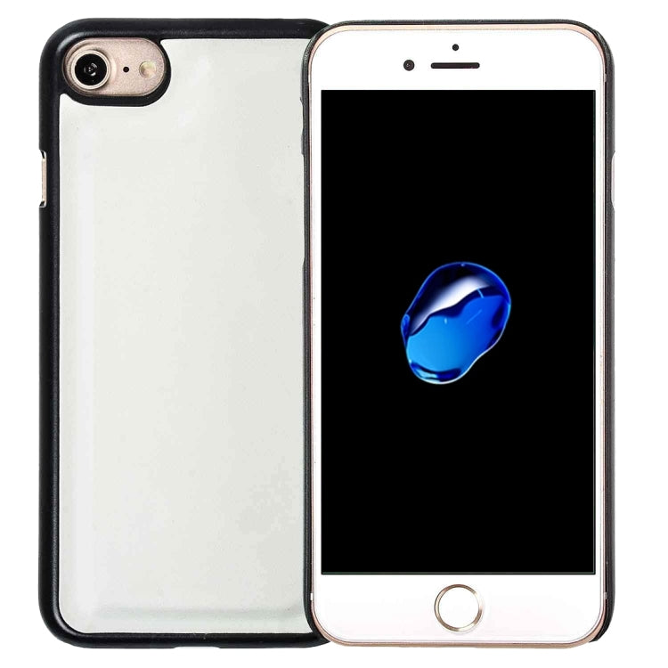 For  iPhone 8 & 7  Detachable Plain Weave Texture Horizontal Flip PU Leather Case with Card Slots & Wallet & Photo Frame