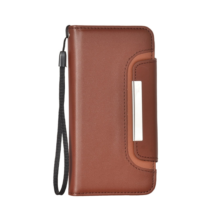 For  iPhone 8 & 7  Detachable Plain Weave Texture Horizontal Flip PU Leather Case with Card Slots & Wallet & Photo Frame
