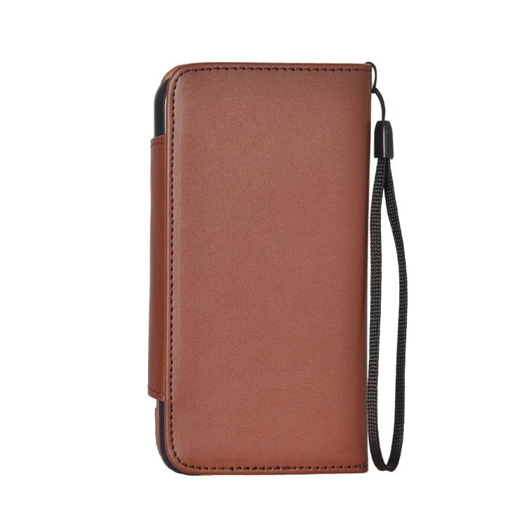 For  iPhone 8 & 7  Detachable Plain Weave Texture Horizontal Flip PU Leather Case with Card Slots & Wallet & Photo Frame