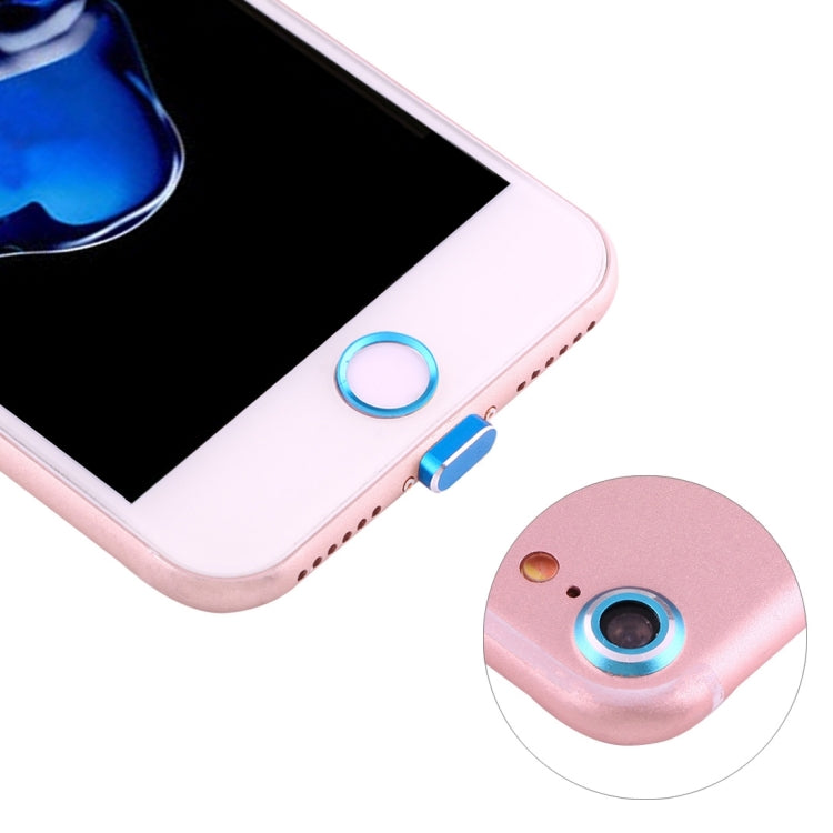 For iPhone 7 Anti Dust Plug with Home Key Loop & Camera Lens