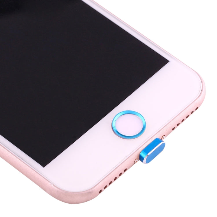 For iPhone 7 Anti Dust Plug with Home Key Loop & Camera Lens