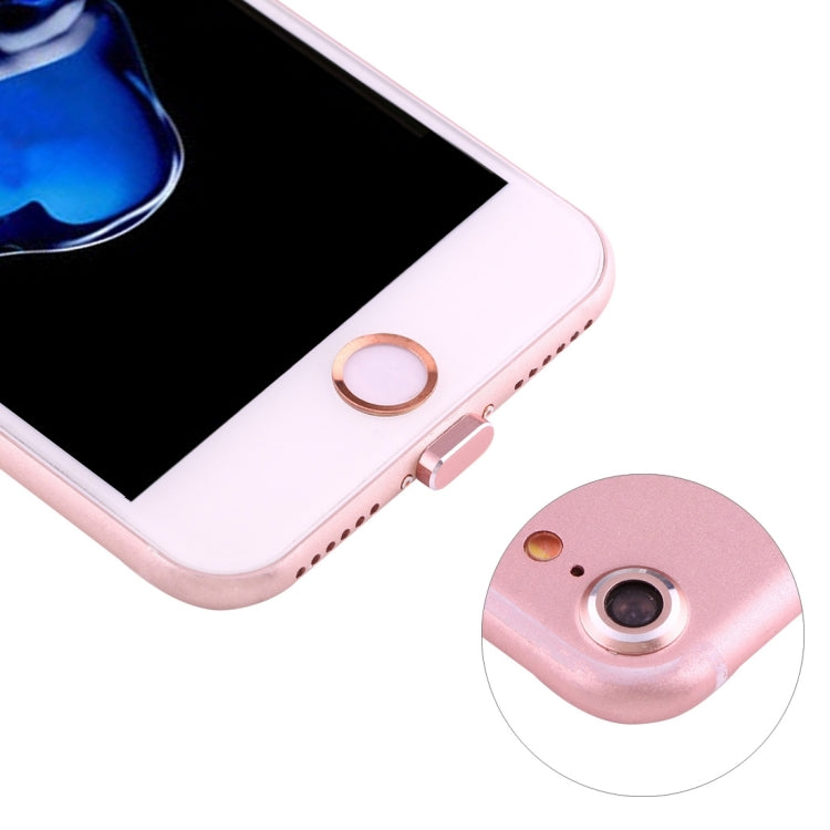 For iPhone 7 Anti Dust Plug with Home Key Loop & Camera Lens