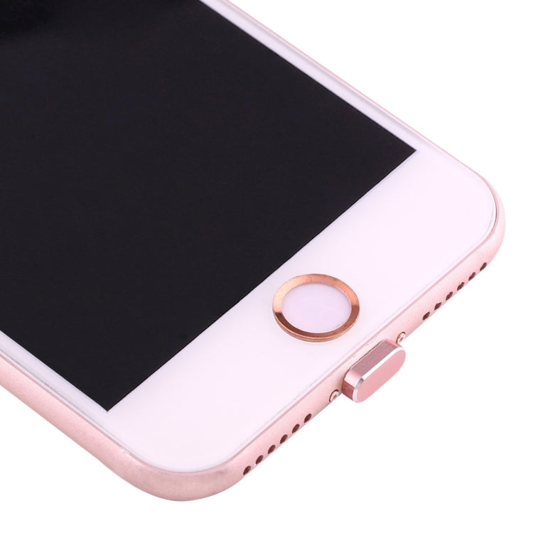 For iPhone 7 Anti Dust Plug with Home Key Loop & Camera Lens