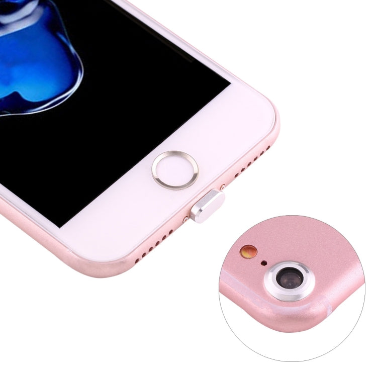 For iPhone 7 Anti Dust Plug with Home Key Loop & Camera Lens