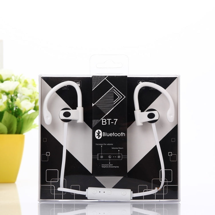 BT-7 Wireless Bluetooth In-ear Headphone Sports Headset with Microphones, for Smartphone, Built-in Bluetooth Wireless Transmission, Transmission Distance: within 10m