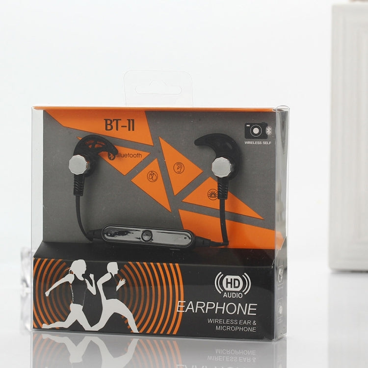 BT-11 Wireless Bluetooth In-ear Headphone Sports Headset with Microphones, for Smartphone, Built-in Bluetooth Wireless Transmission, Transmission Distance: within 10m