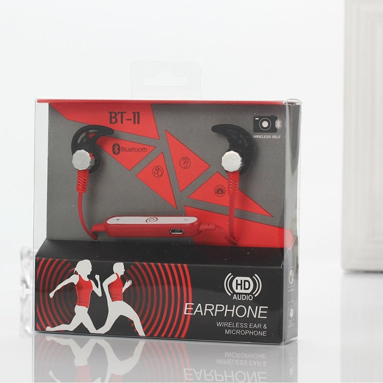 BT-11 Wireless Bluetooth In-ear Headphone Sports Headset with Microphones, for Smartphone, Built-in Bluetooth Wireless Transmission, Transmission Distance: within 10m