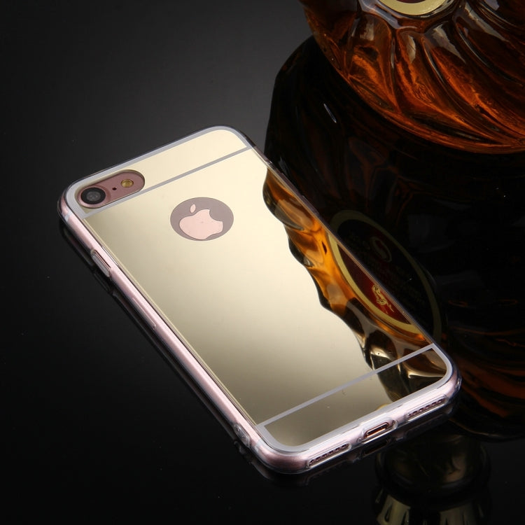 For  iPhone 8 & 7  Electroplating Mirror TPU Protective Cover Case