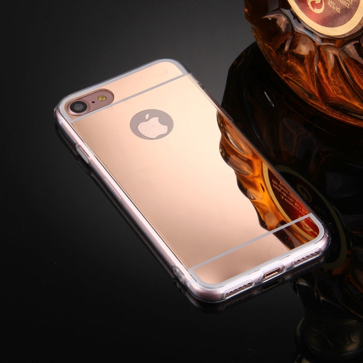 For  iPhone 8 & 7  Electroplating Mirror TPU Protective Cover Case