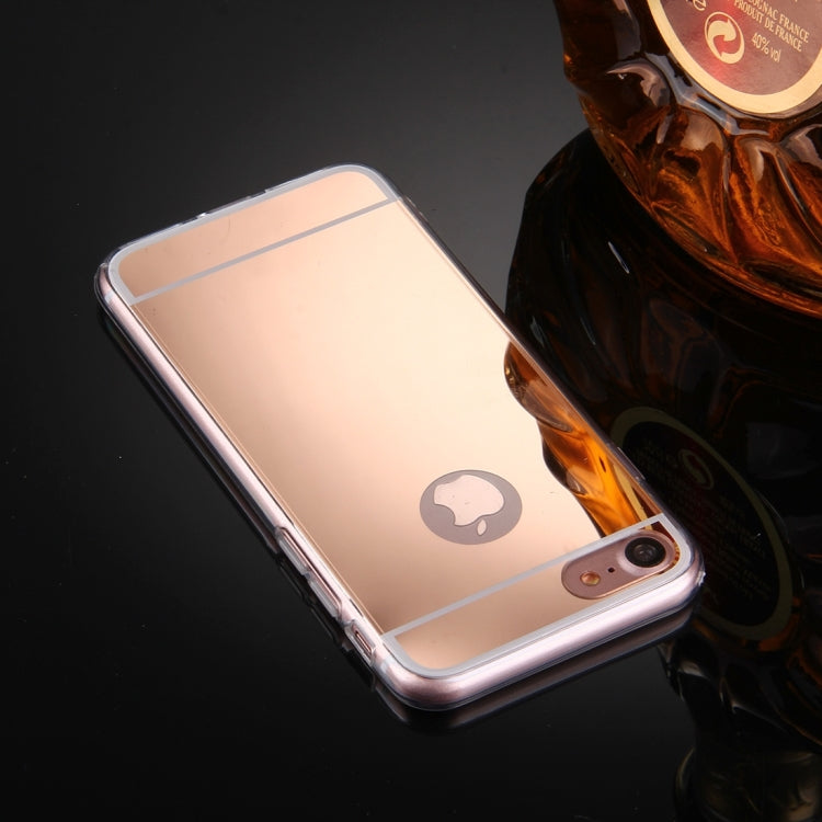 For  iPhone 8 & 7  Electroplating Mirror TPU Protective Cover Case