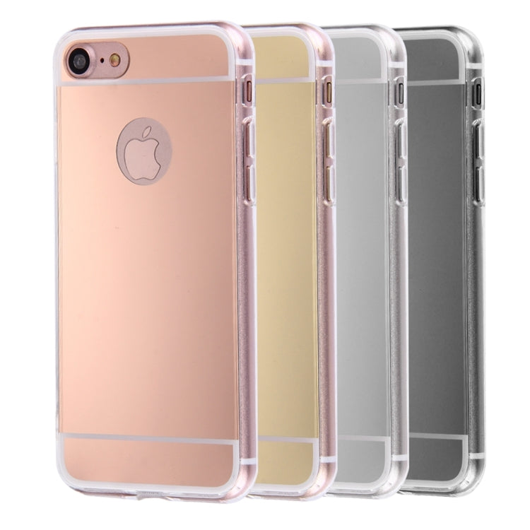 For  iPhone 8 & 7  Electroplating Mirror TPU Protective Cover Case