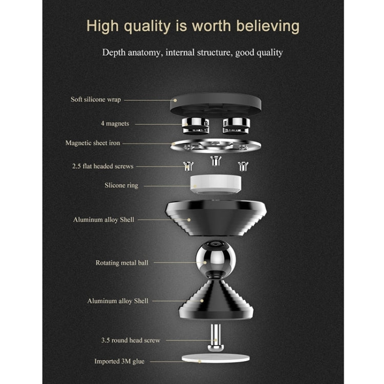 CL-25 Universal Dumbbell Style 360 Rotation Car Phone Magnetic Mount Holder, for iPhone, Samsung, Huawei, Lenovo, Xiaomi, Sony, HTC