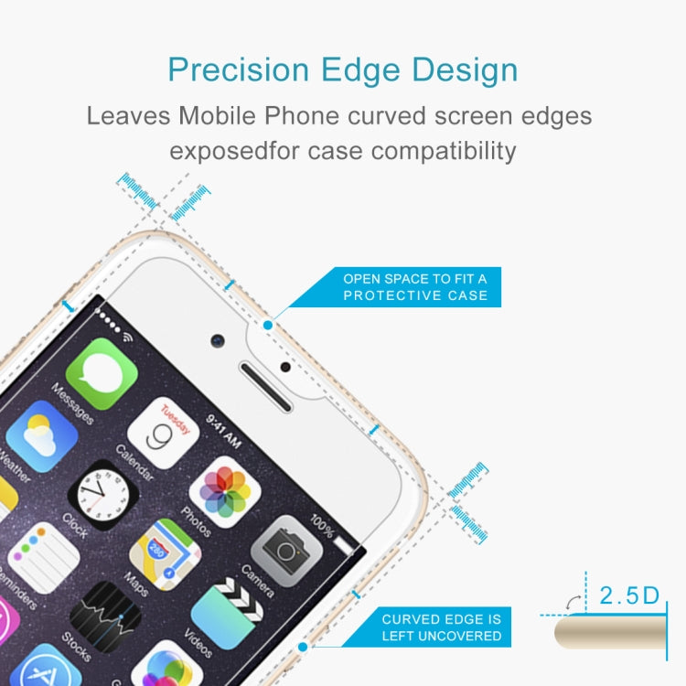For iPhone SE 2022 / SE 2020 0.26mm 9H 2.5D Dedicated Thick Glue Explosion-proof Tempered Glass Screen Film