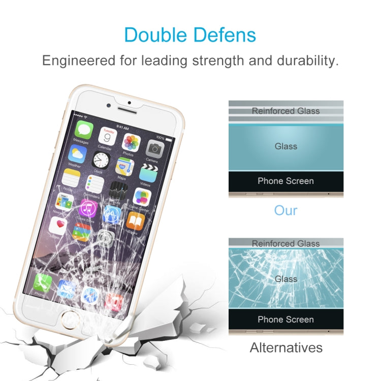 For iPhone SE 2022 / SE 2020 0.26mm 9H 2.5D Dedicated Thick Glue Explosion-proof Tempered Glass Screen Film