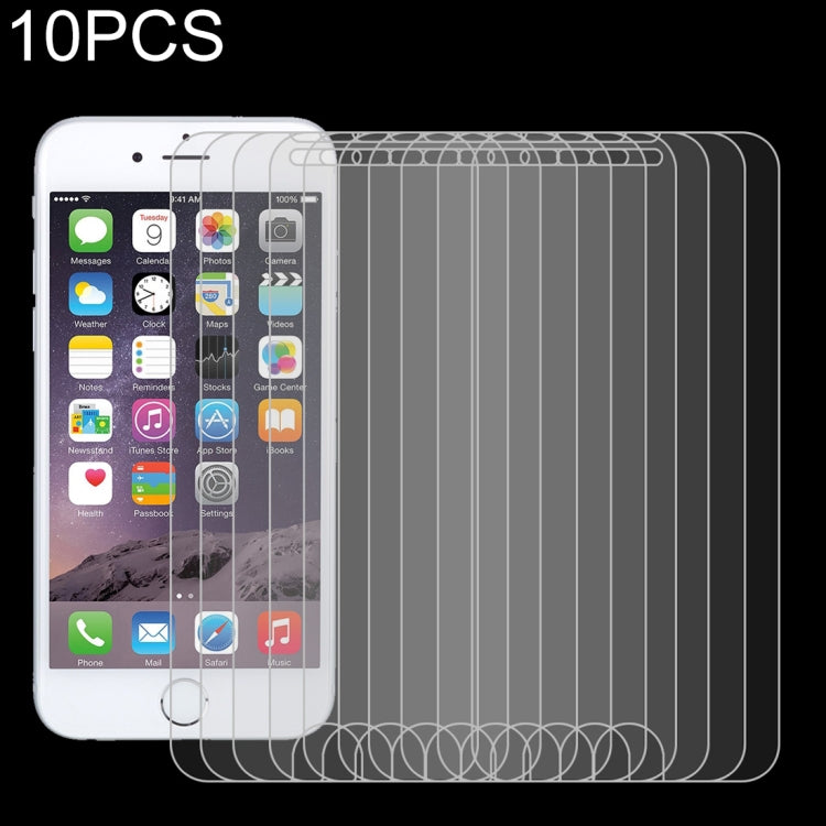 For iPhone SE 2022 / SE 2020 10pcs 0.26mm 9H 2.5D Dedicated Thick Glue Explosion-proof Tempered Glass Screen Film