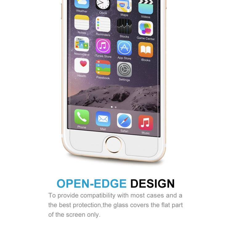 For iPhone SE 2022 / SE 2020 50pcs 0.26mm 9H 2.5D Dedicated Thick Glue Explosion-proof Tempered Glass Screen Film