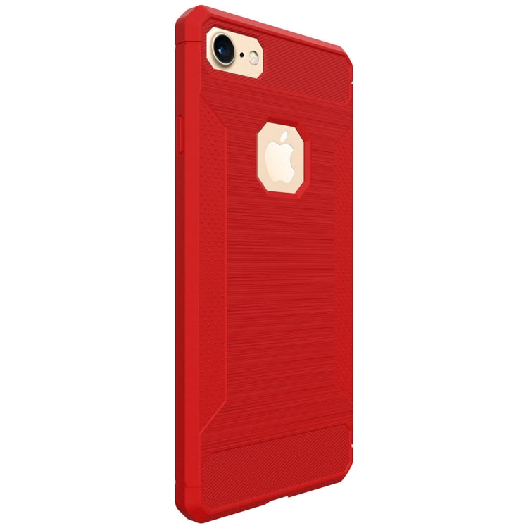For iPhone 8 &  7 Brushed Texture TPU Anti-slip Soft Protective Case