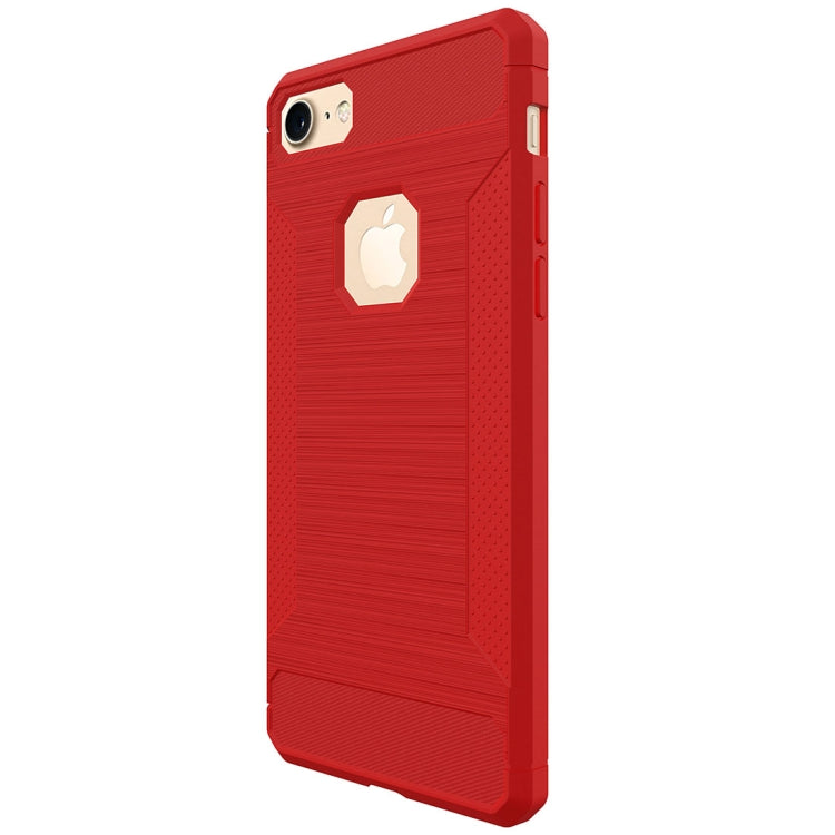 For iPhone 8 &  7 Brushed Texture TPU Anti-slip Soft Protective Case