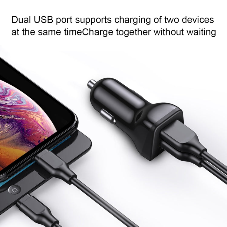 ipipoo XP-3 Dual USB Car Fast Charging Charger with Android Line