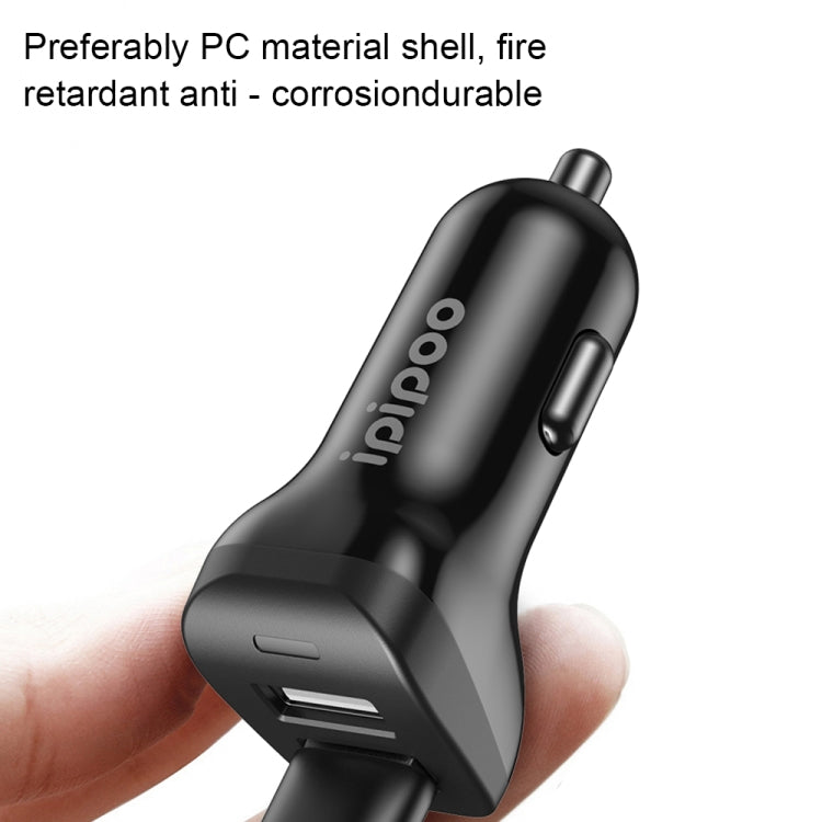 ipipoo XP-3 Dual USB Car Fast Charging Charger with Android Line