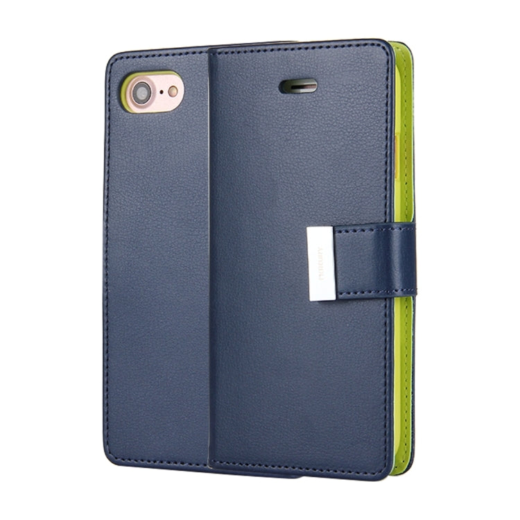 GOOSPERY RICH DIARY for  iPhone 8 & 7  PU + TPU Crazy Horse Texture Horizontal Flip Leather Case with Card Slots & Wallet