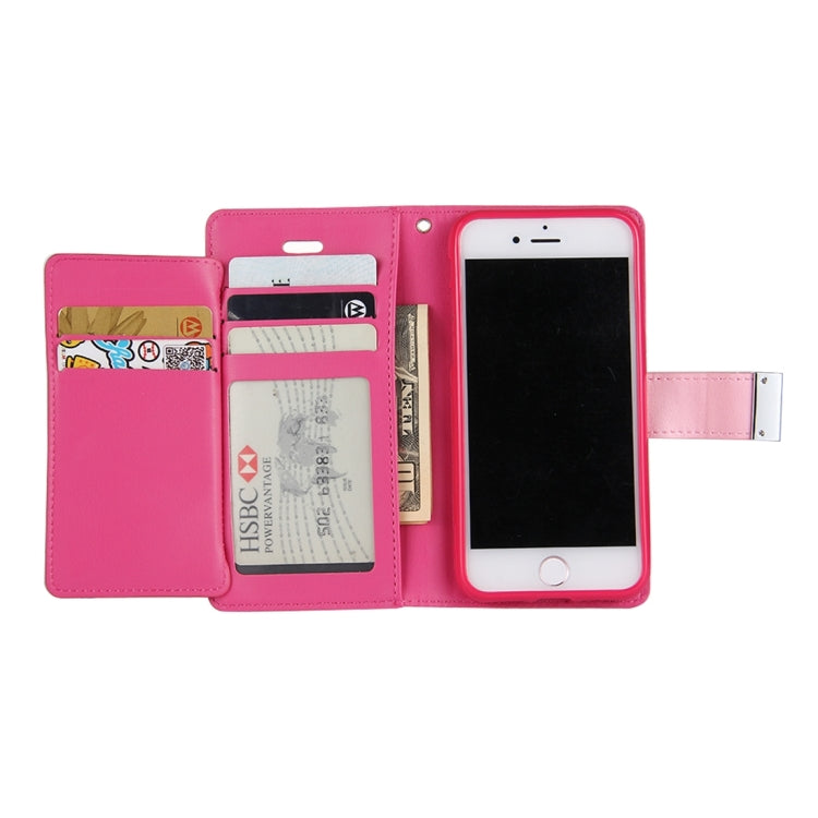 GOOSPERY RICH DIARY for  iPhone 8 & 7  PU + TPU Crazy Horse Texture Horizontal Flip Leather Case with Card Slots & Wallet