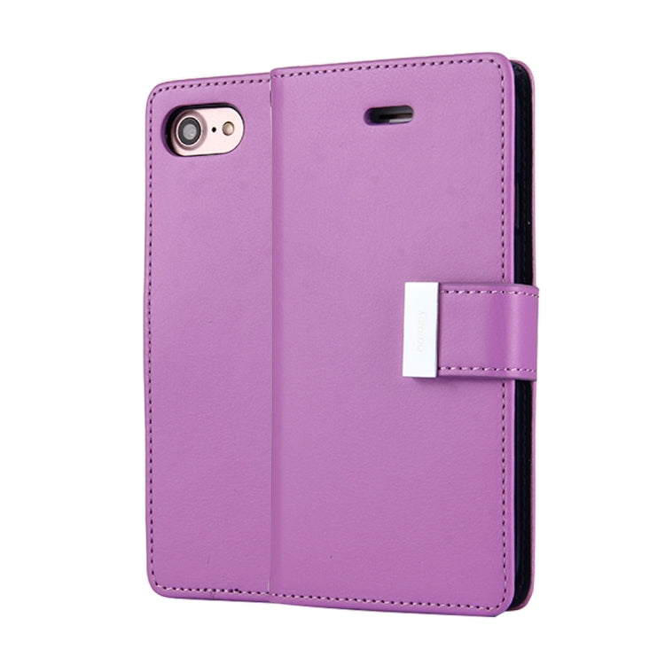 GOOSPERY RICH DIARY for  iPhone 8 & 7  PU + TPU Crazy Horse Texture Horizontal Flip Leather Case with Card Slots & Wallet