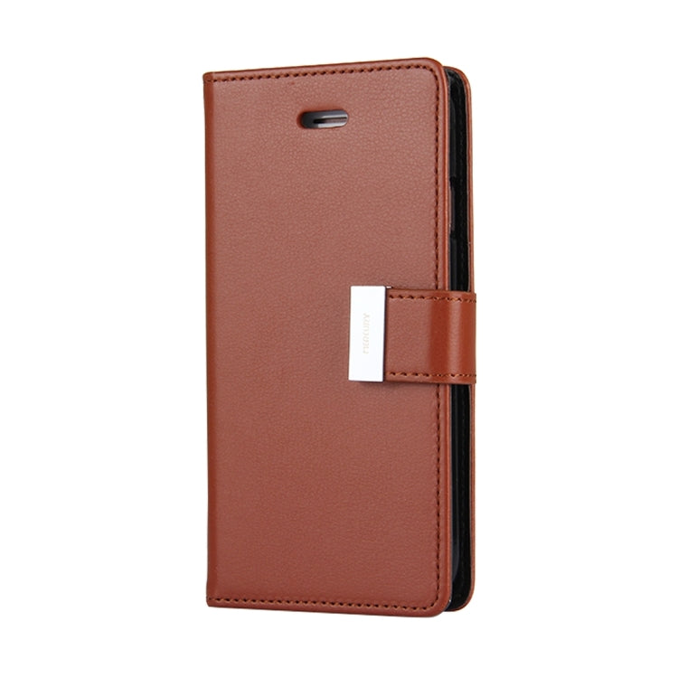 GOOSPERY RICH DIARY for  iPhone 8 & 7  PU + TPU Crazy Horse Texture Horizontal Flip Leather Case with Card Slots & Wallet