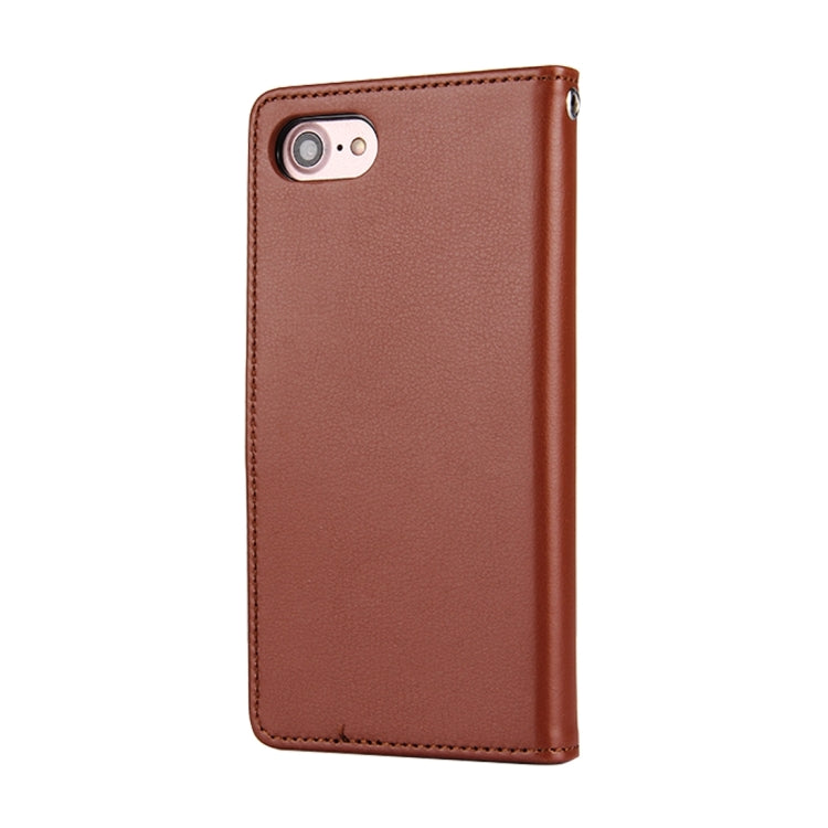 GOOSPERY RICH DIARY for  iPhone 8 & 7  PU + TPU Crazy Horse Texture Horizontal Flip Leather Case with Card Slots & Wallet