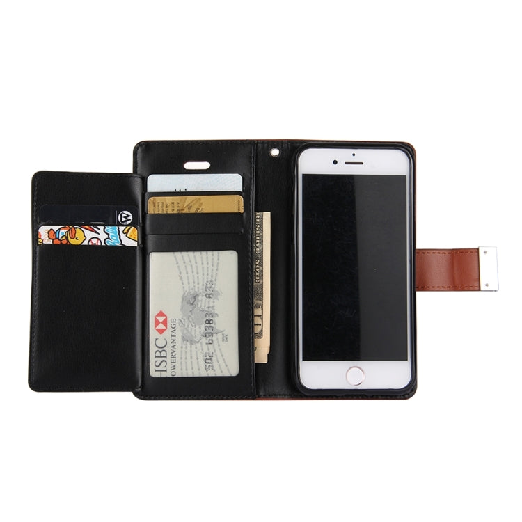 GOOSPERY RICH DIARY for  iPhone 8 & 7  PU + TPU Crazy Horse Texture Horizontal Flip Leather Case with Card Slots & Wallet