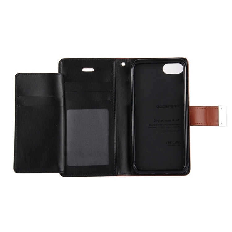 GOOSPERY RICH DIARY for  iPhone 8 & 7  PU + TPU Crazy Horse Texture Horizontal Flip Leather Case with Card Slots & Wallet