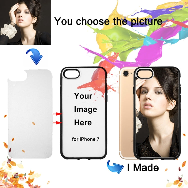 10 PCS For iPhone 7 Custom DIY Case Personalized Print Scenery Cloud Mountain Picture Pattern Hard PC Back Soft Plastic Frame Protective Case Back Cover