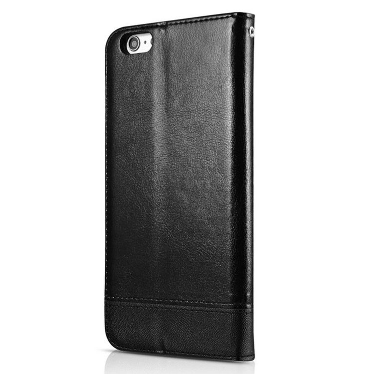 For  iPhone 8 & 7  Double-sided Absorption Splicing Horizontal Flip Leather Case with Holder & Card Slots & Lanyard