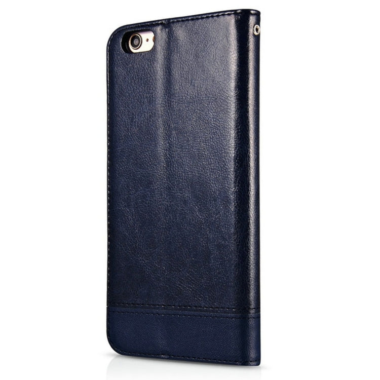 For  iPhone 8 & 7  Double-sided Absorption Splicing Horizontal Flip Leather Case with Holder & Card Slots & Lanyard