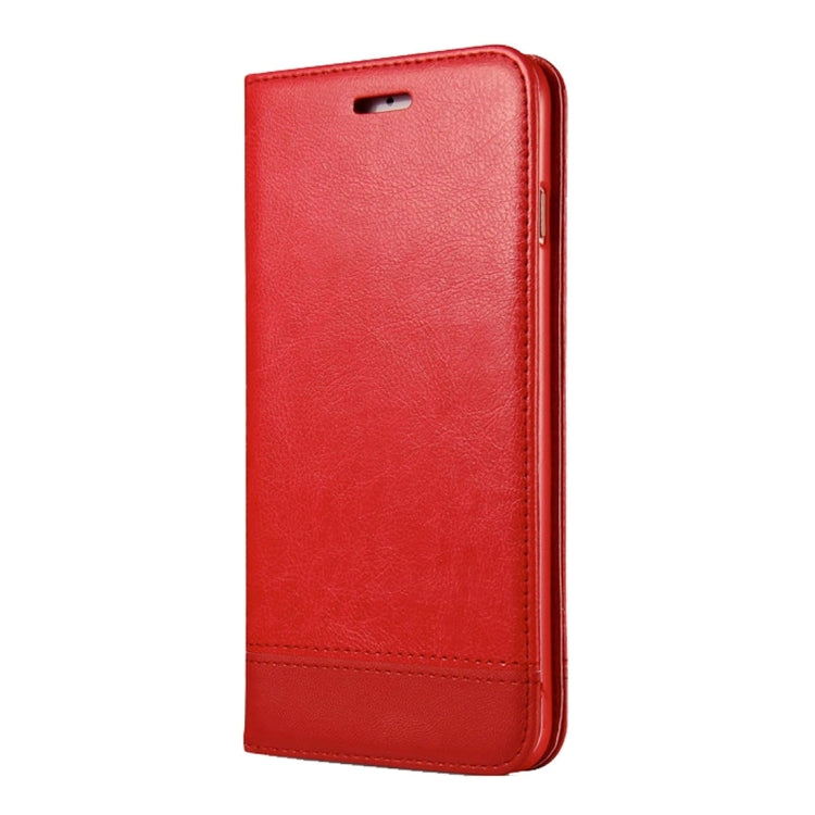 For  iPhone 8 & 7  Double-sided Absorption Splicing Horizontal Flip Leather Case with Holder & Card Slots & Lanyard