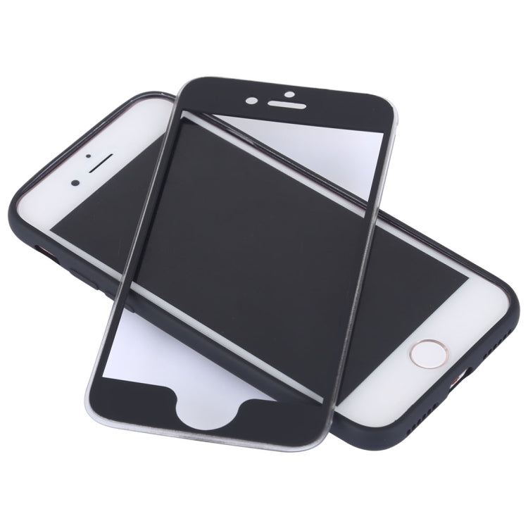 For  iPhone 8 & 7  360 Degree Shockproof Oil Spout Silicone Back Case + PC Cover Combination Protective Case
