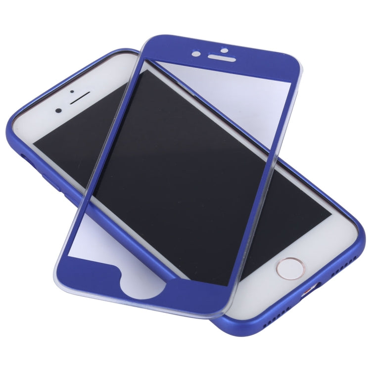 For  iPhone 8 & 7  360 Degree Shockproof Oil Spout Silicone Back Case + PC Cover Combination Protective Case