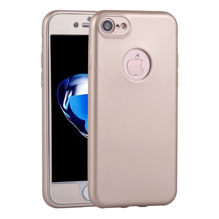 For  iPhone 8 & 7  360 Degree Shockproof Oil Spout Silicone Back Case + PC Cover Combination Protective Case