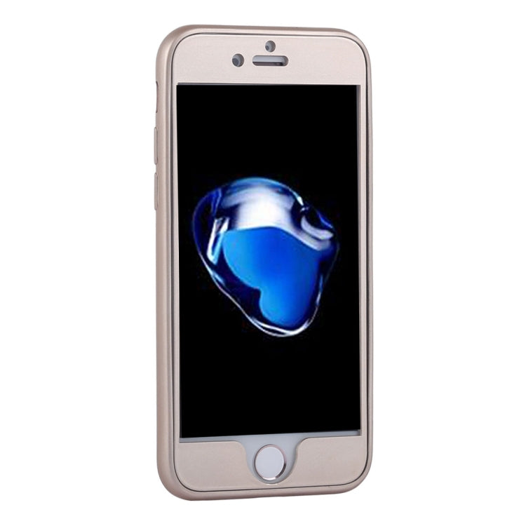 For  iPhone 8 & 7  360 Degree Shockproof Oil Spout Silicone Back Case + PC Cover Combination Protective Case