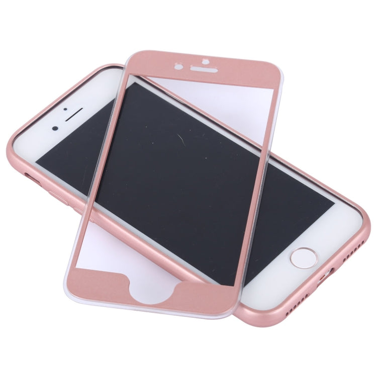 For  iPhone 8 & 7  360 Degree Shockproof Oil Spout Silicone Back Case + PC Cover Combination Protective Case