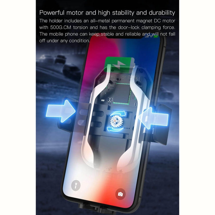 JAKCOM CH2 10W 4 - 6.5 inch Mobile Phone Smart Car Wireless Charging Charger Holder(Black)