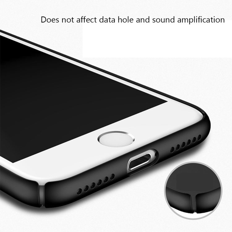 AIQAA For  iPhone 8 & 7  Solid color Metal Paint Plastic PC Dropproof Protective case with Bear Ring Holder