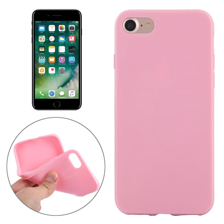 For  iPhone 8 & 7  Solid Color Smooth Surface TPU Case